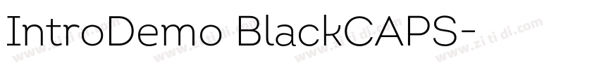 IntroDemo BlackCAPS字体转换